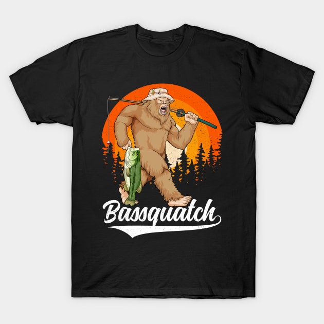 Legendary Angler: The Bigfoot of Bass Fishing T-Shirt by GoshWow 